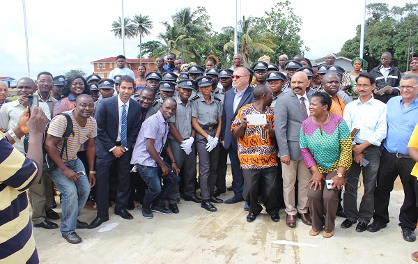 LMTI Staff and cadets posing with Cadets' parents